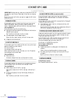 Preview for 10 page of KitchenAid KFGS306 Use And Care Manual