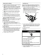 Предварительный просмотр 6 страницы KitchenAid KFIL27CXMS User Instructions