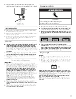 Предварительный просмотр 11 страницы KitchenAid KFIS20XVBL - 19.9 cu. Ft. Bottom Mount Refrigerator User Instructions