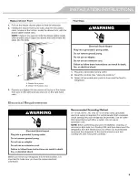 Предварительный просмотр 9 страницы KitchenAid KFIS29PBMS00 Use & Care Manual