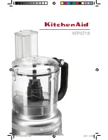 Preview for 1 page of KitchenAid KFP0718 Manual