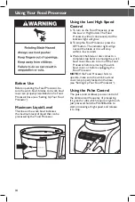 Preview for 14 page of KitchenAid KFP0922 Instructions Manual