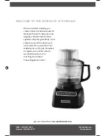 Preview for 2 page of KitchenAid KFP0930 Instructions Manual