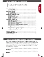 Preview for 3 page of KitchenAid KFP1344CA Instructions Manual