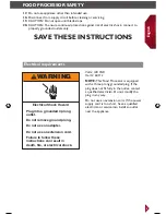 Preview for 5 page of KitchenAid KFP1344CA Instructions Manual