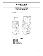 Предварительный просмотр 1 страницы KitchenAid KFP710 Service Manual