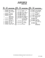 Preview for 4 page of KitchenAid KFRU368TSS00 Parts List