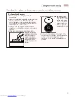 Preview for 19 page of KitchenAid KGCC505H Use And Care Manual