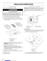 Предварительный просмотр 10 страницы KitchenAid KGCD807XBL00 Installation Instructions Manual