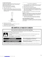 Предварительный просмотр 13 страницы KitchenAid KGCD807XBL00 Installation Instructions Manual