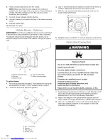 Предварительный просмотр 10 страницы KitchenAid KGCD807XBL02 Installation Instructions Manual