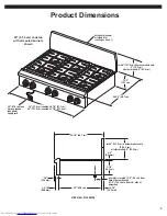 Предварительный просмотр 3 страницы KitchenAid KGCP463KSS - 36" Sealed Burner Commercial-Style Gas Cooktop Installation Instructions Manual