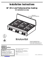 KitchenAid KGCP467HSS0 Installation Instructions Manual preview