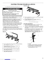 Preview for 21 page of KitchenAid KGCP484KSS Installation Instructions Manual