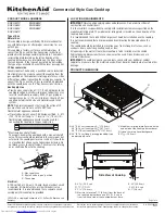 KitchenAid KGCU407V Install Instructions предпросмотр