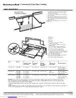 Предварительный просмотр 2 страницы KitchenAid KGCU407VSS Product Dimensions