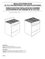 Предварительный просмотр 1 страницы KitchenAid KGR Installation Instructions Manual