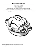 Preview for 1 page of KitchenAid KGRC608 Use & Care Manual