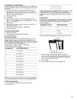 Preview for 19 page of KitchenAid KGRC608 Use & Care Manual