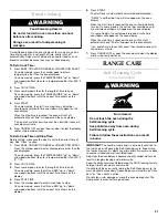 Preview for 21 page of KitchenAid KGRC608 Use & Care Manual