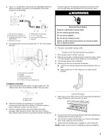 Предварительный просмотр 9 страницы KitchenAid KGRS205TBL0 Installation Instructions Manual