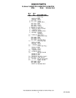 Preview for 8 page of KitchenAid KGRS205TBL5 Parts List