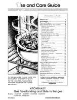 Предварительный просмотр 1 страницы KitchenAid KGRT600 Use And Care Manual