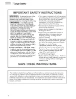 Preview for 4 page of KitchenAid KGRT600 Use And Care Manual