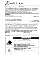 Preview for 3 page of KitchenAid KGRTS07 Use And Care Manual