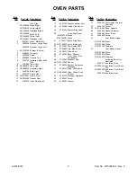 Preview for 5 page of KitchenAid KGSK901SBL01 Parts List