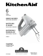 Preview for 1 page of KitchenAid KHM620 Instructions And Recipes Manual