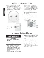 Preview for 9 page of KitchenAid KHM620 Instructions And Recipes Manual