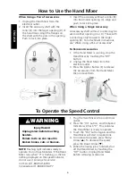 Preview for 8 page of KitchenAid KHM7T - Ultra Power Plus Hand Mixer Instructions And Recipes Manual