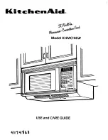 Preview for 1 page of KitchenAid KHMC106W Use And Care Manual