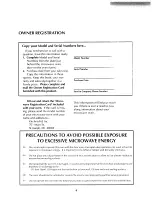 Preview for 5 page of KitchenAid KHMC106W Use And Care Manual