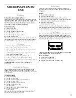 Preview for 13 page of KitchenAid KHMS147KSS Use And Care Manual