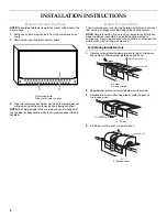 Preview for 4 page of KitchenAid KHMS1850SBL1 Installation Instructions Manual