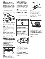 Preview for 15 page of KitchenAid KHTU100 Series Installation Instructions And Use And Care Manual