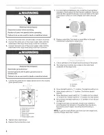 Preview for 8 page of KitchenAid KHTU105RSS Installation Instructions And Use & Care Manual