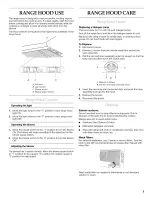 Preview for 9 page of KitchenAid KHTU105RSS Installation Instructions And Use & Care Manual