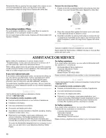 Preview for 10 page of KitchenAid KHTU105RSS Installation Instructions And Use & Care Manual