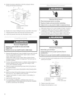 Preview for 8 page of KitchenAid KHTU705RSS Installation Instructions And Use & Care Manual