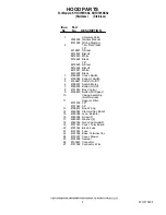 Preview for 2 page of KitchenAid KHTU705RSS2 Parts List