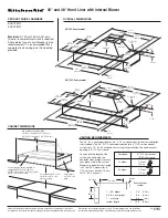 KitchenAid KHVU761R Dimension Manual preview