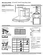 KitchenAid KICU265H Dimension Manual preview