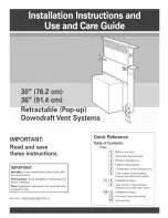 Preview for 1 page of KitchenAid KIRD807HSS0 and Installation Instructions And Use And Care Manual