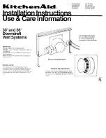 Preview for 1 page of KitchenAid KIVD800TOB Installation Instructions; Use And Care Information