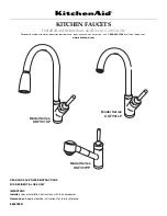 Preview for 1 page of KitchenAid KKFV01LP Series Installation Instructions And Use And Care Manual