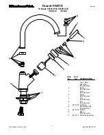 Preview for 1 page of KitchenAid KKFV01LPCR Parts List
