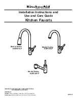 Preview for 1 page of KitchenAid KKFV01SP Series Installation Instructions And Use And Care Manual